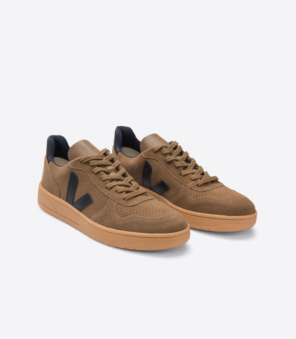 Veja Sneakers Dam - V-10 Suede - Bruna/Nigga - 309126-ARC